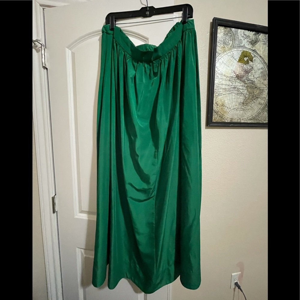 Taffeta ball gown maxi skirt